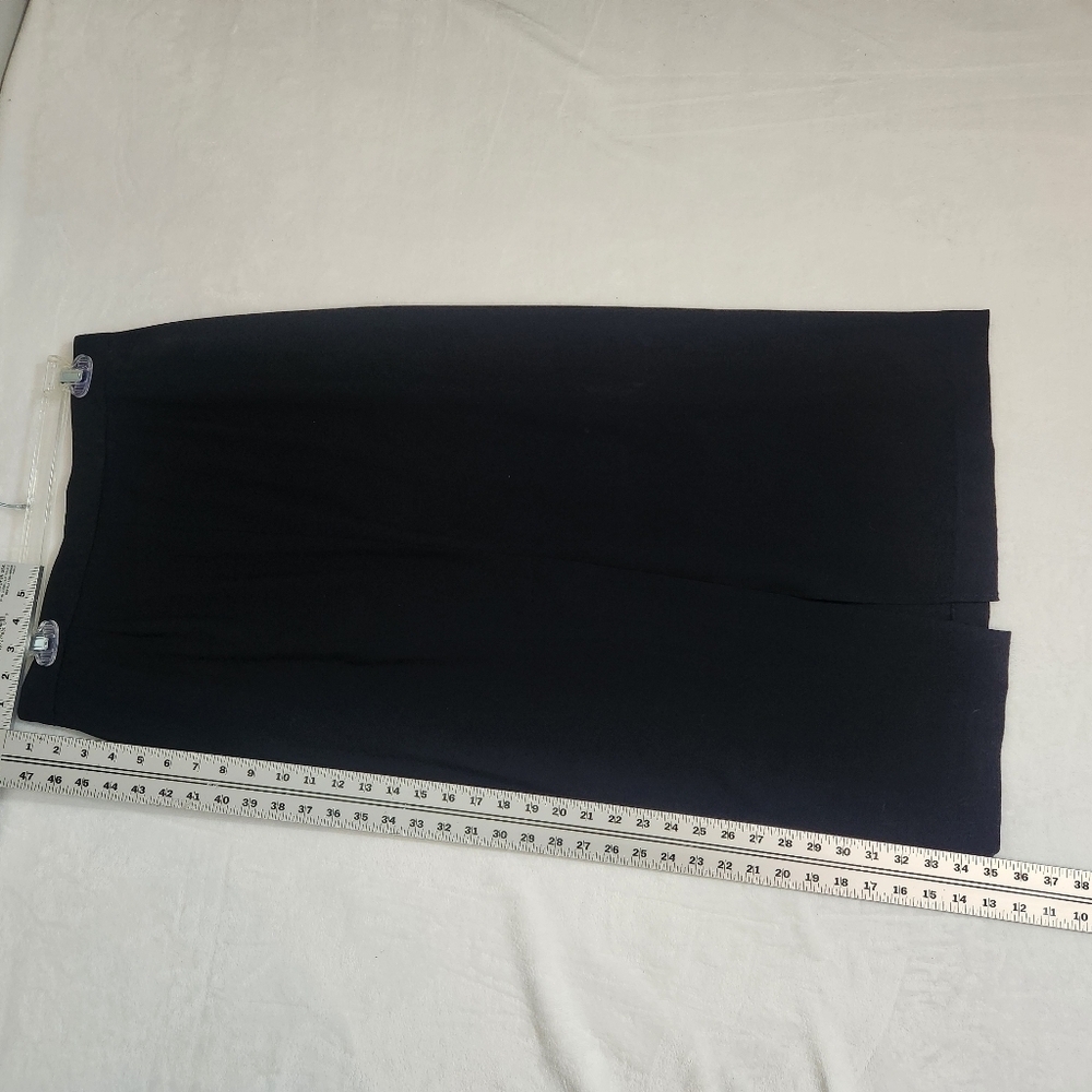 Dkny Black Midi Pencil Skirt high waistline Petite Size 10P Vintage - Picture 5 of 9